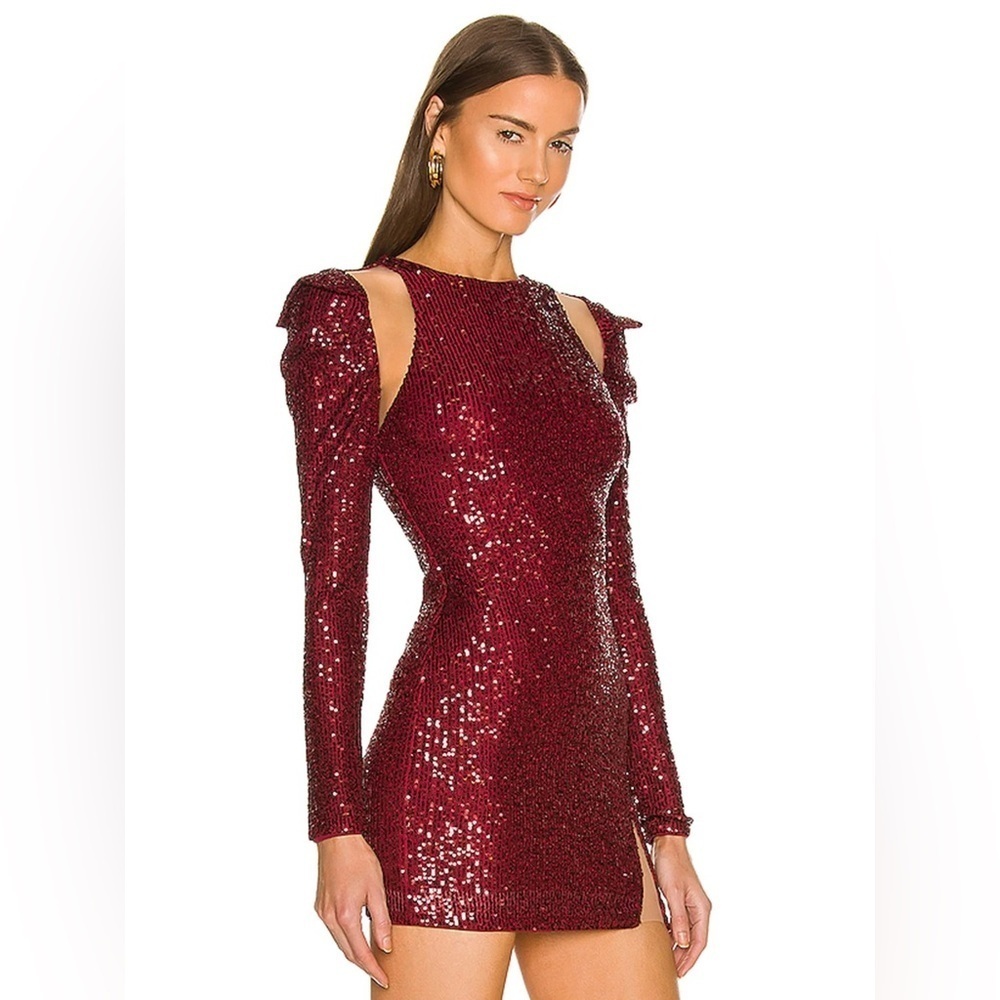 MICHAEL COSTELLO x REVOLVE Canal Mini Dress in Burgundy (106)